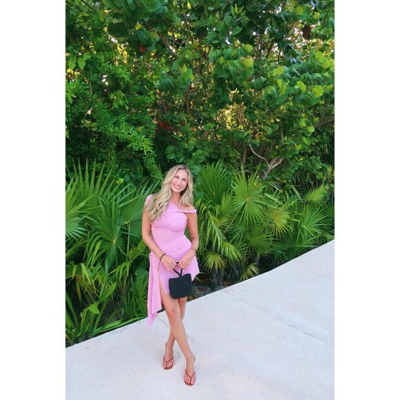 RONNY KOBO Izel Dress in Pink Size Small - Picture 16 of 16